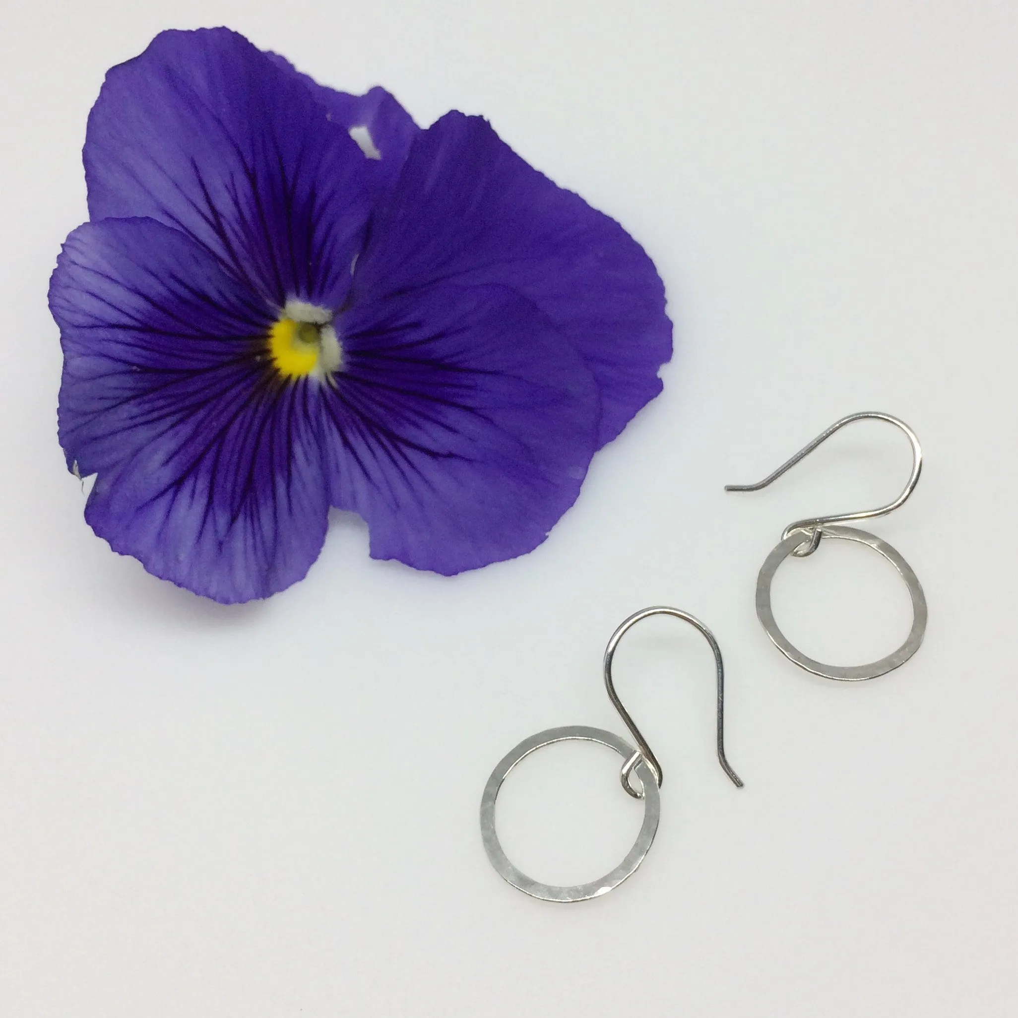 Small Circle Drop Hoops