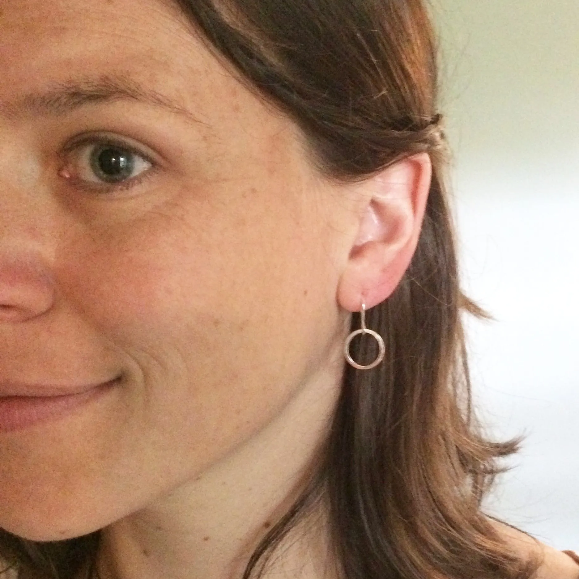 Small Circle Drop Hoops