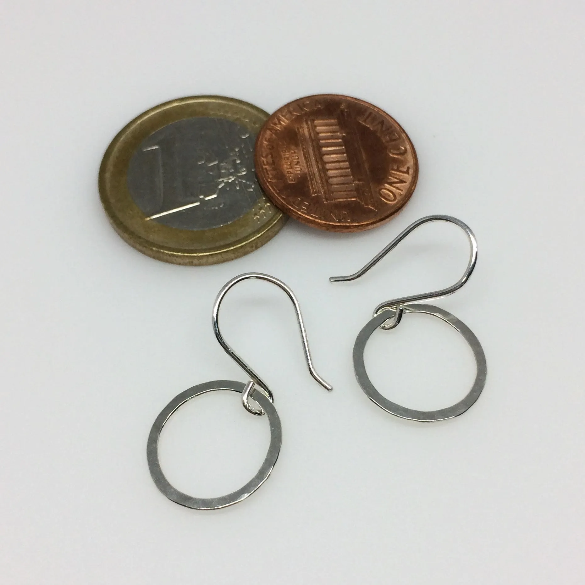 Small Circle Drop Hoops
