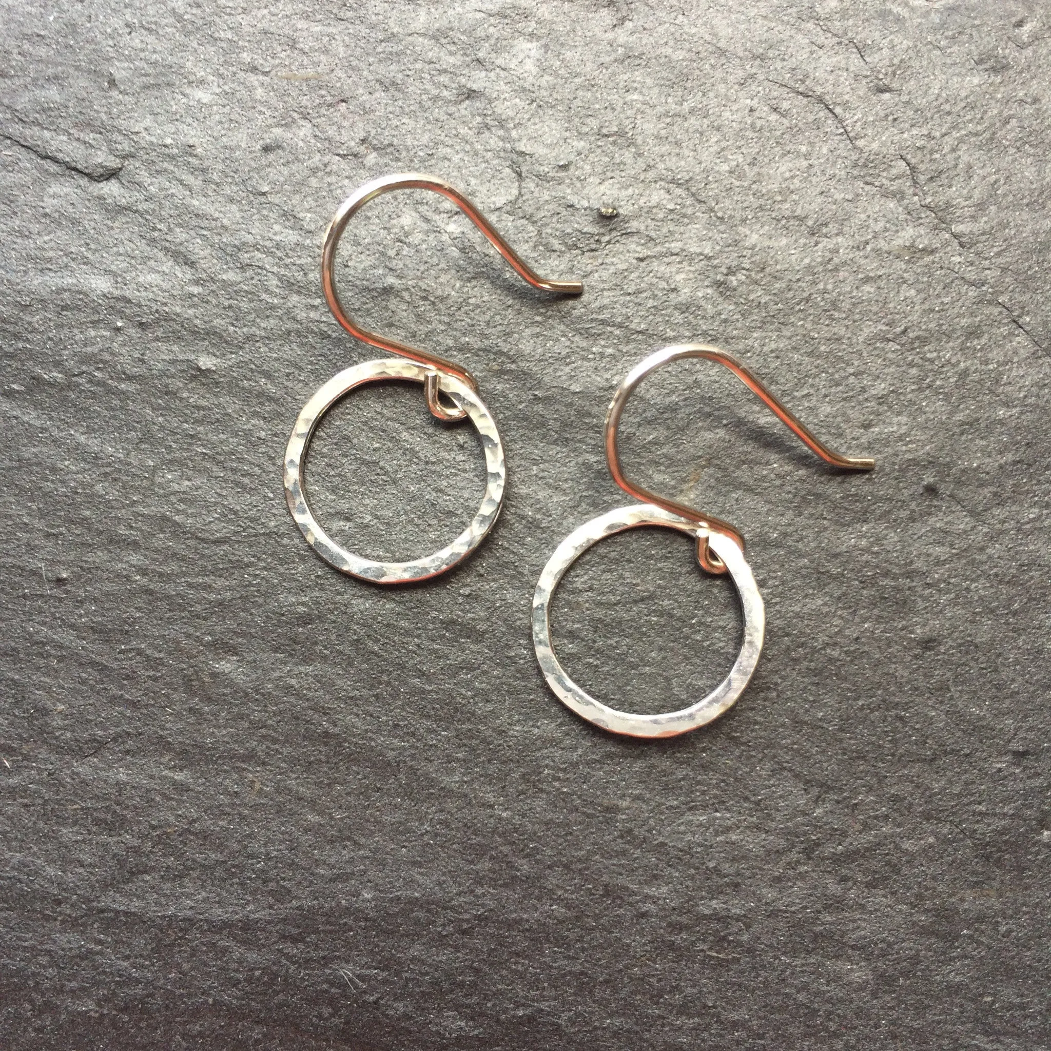 Small Circle Drop Hoops
