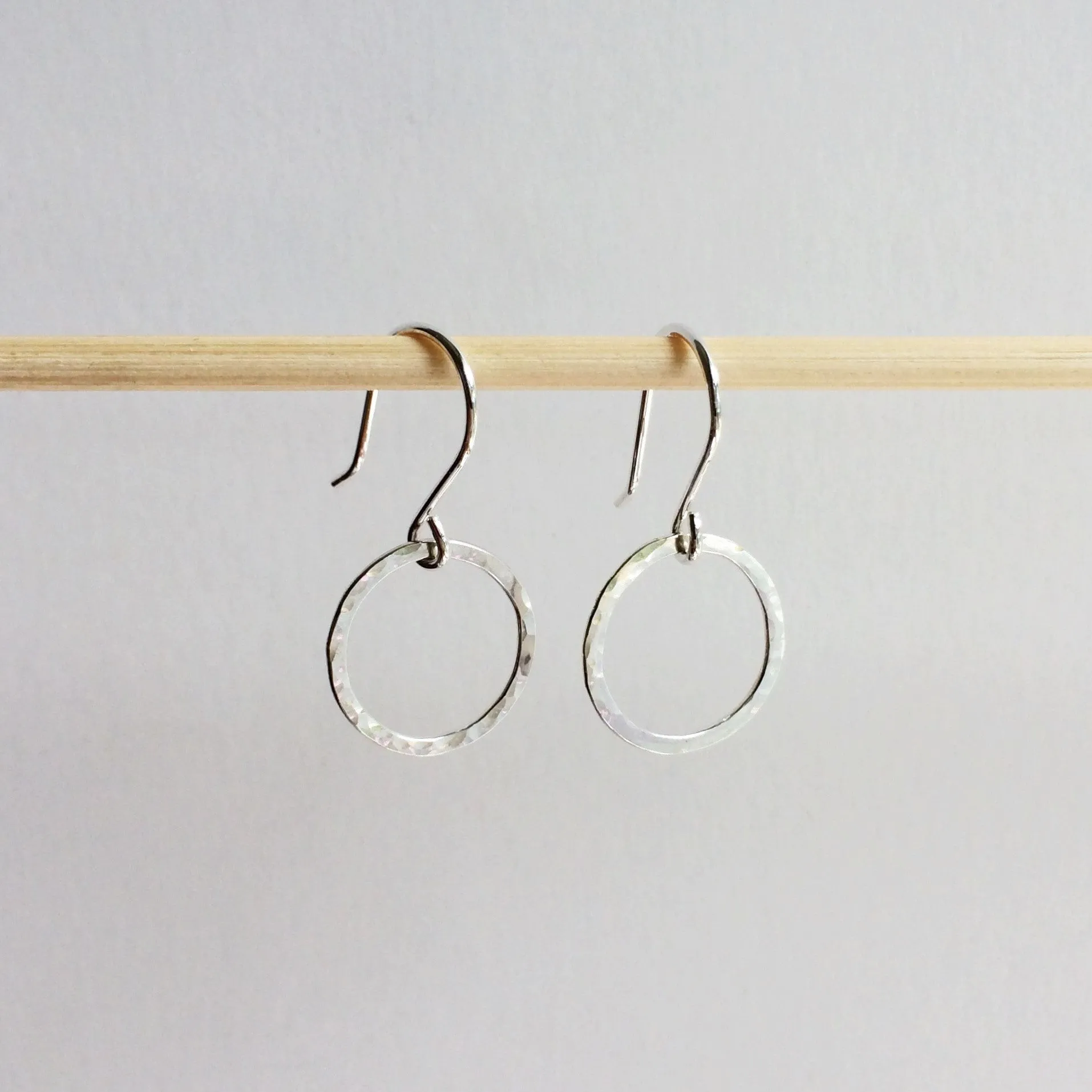 Small Circle Drop Hoops