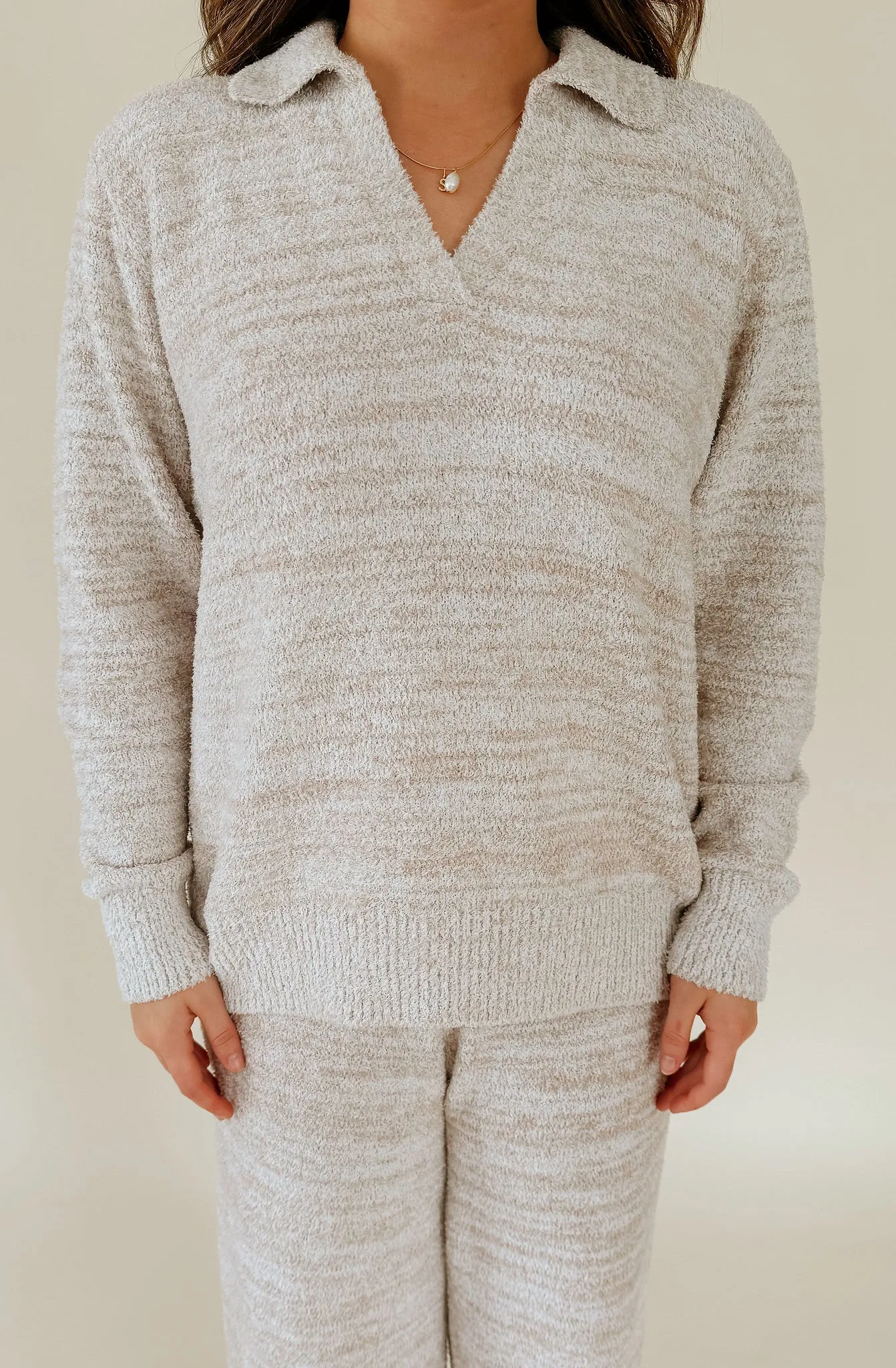 SOFTIES JOHNNY COLLAR LOUNGE SET