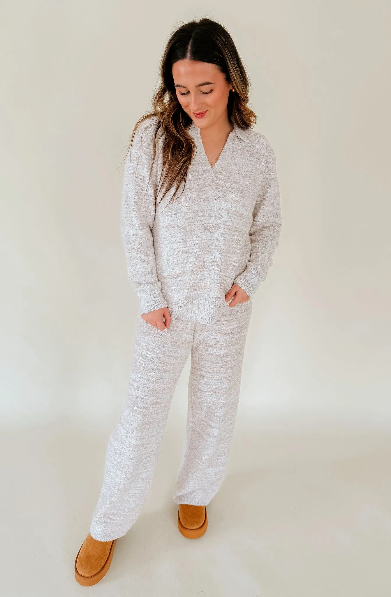 SOFTIES JOHNNY COLLAR LOUNGE SET