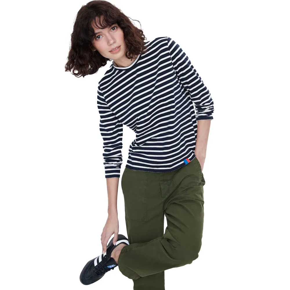 The Modern Long in Navy/Cream
