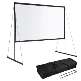 TheLAShop Portable Outdoor Projector Screen w/ Stand 120" 16:9
