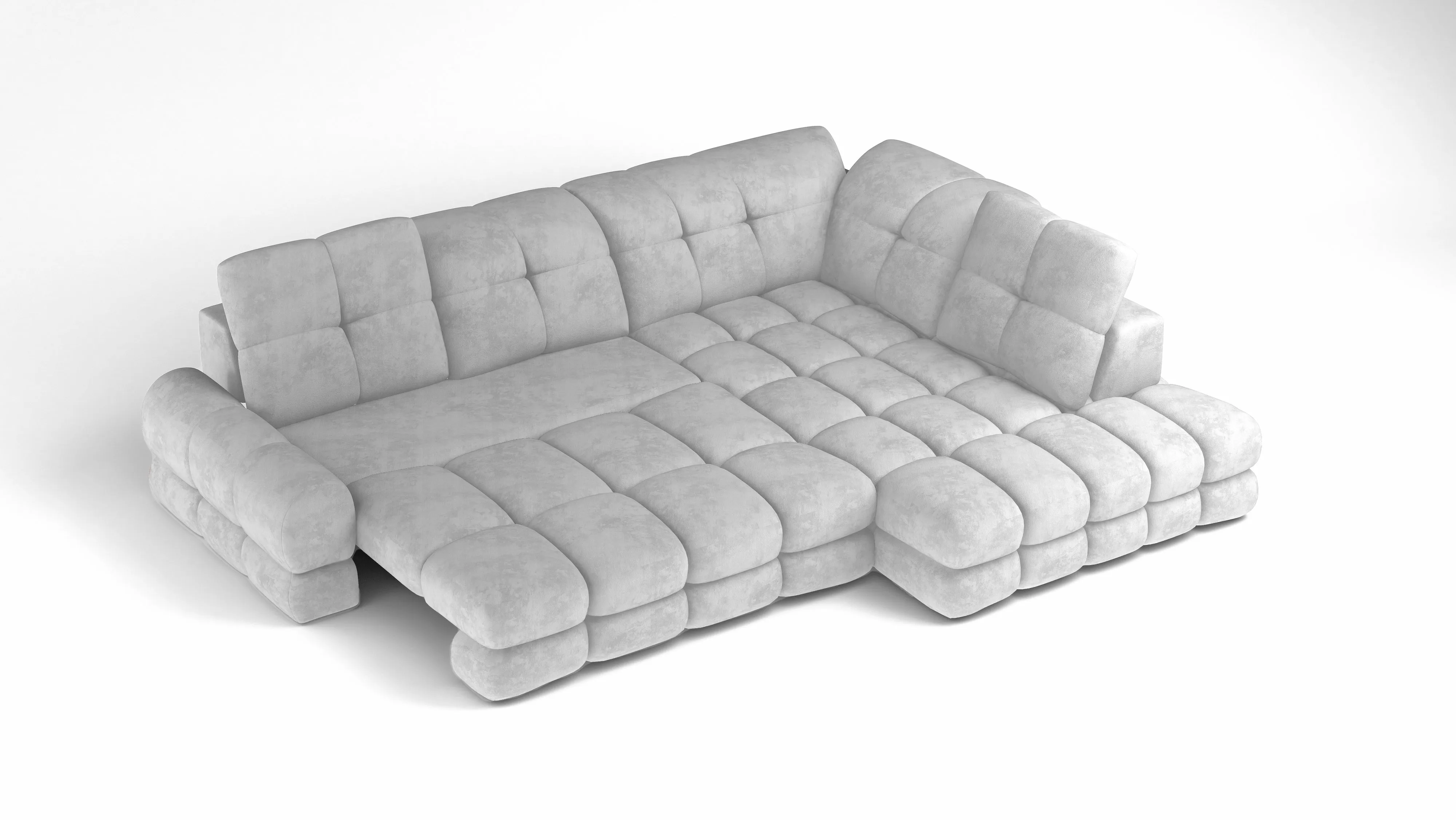 TORO L 119" x 85.5" Wide Sectional with Electric Seat Extension