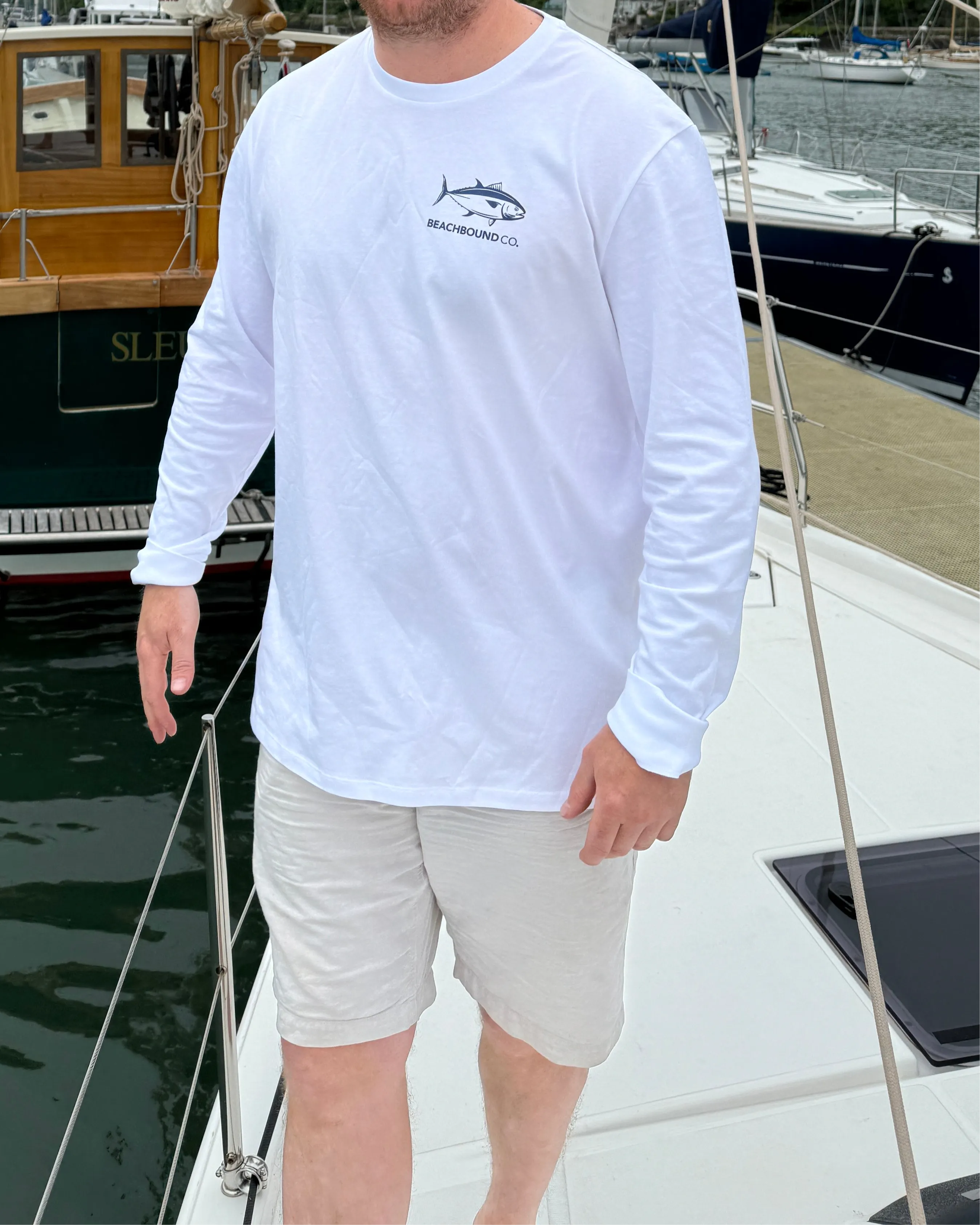 TUNA LONG SLEEVE T | WHITE