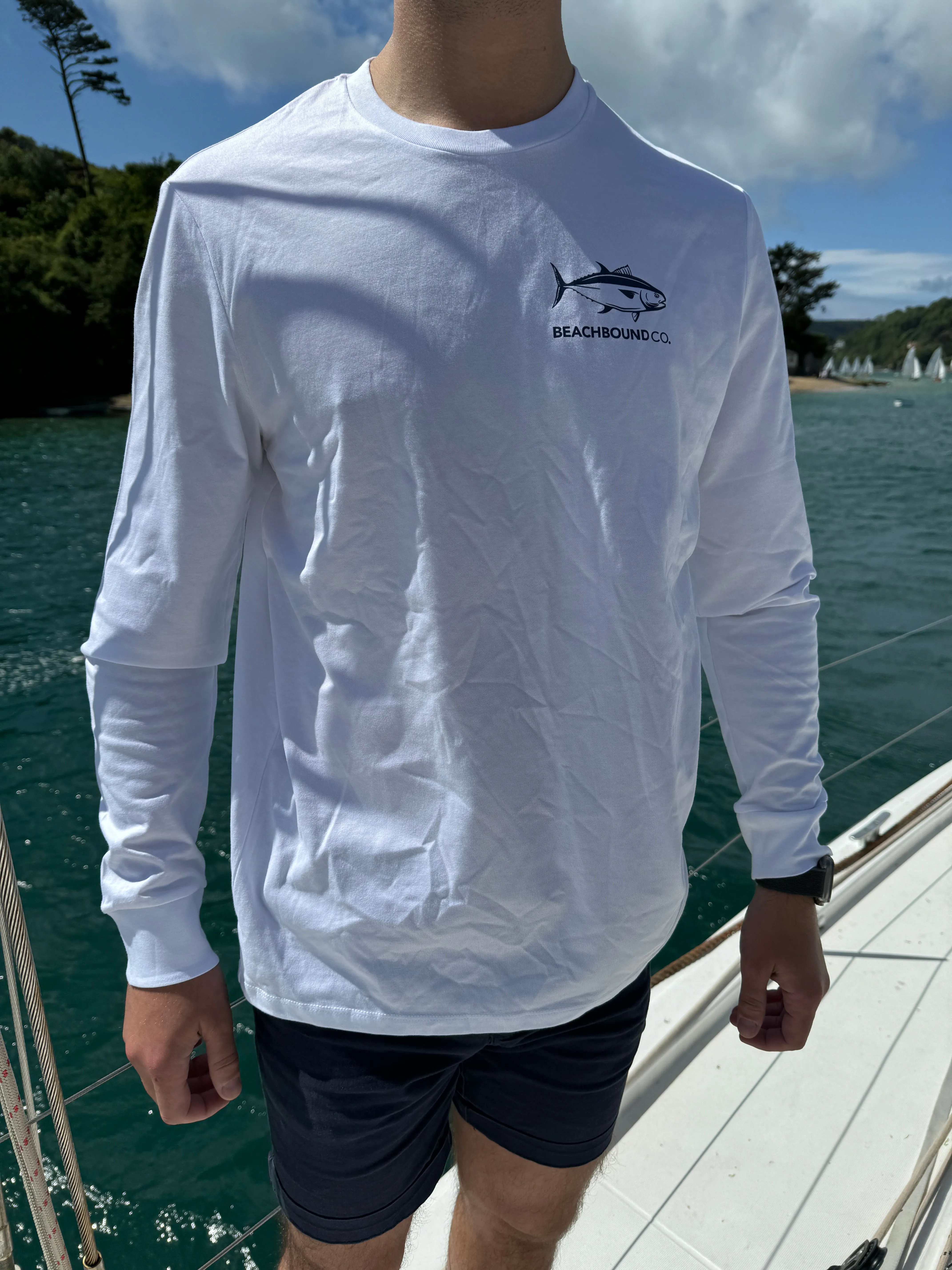 TUNA LONG SLEEVE T | WHITE
