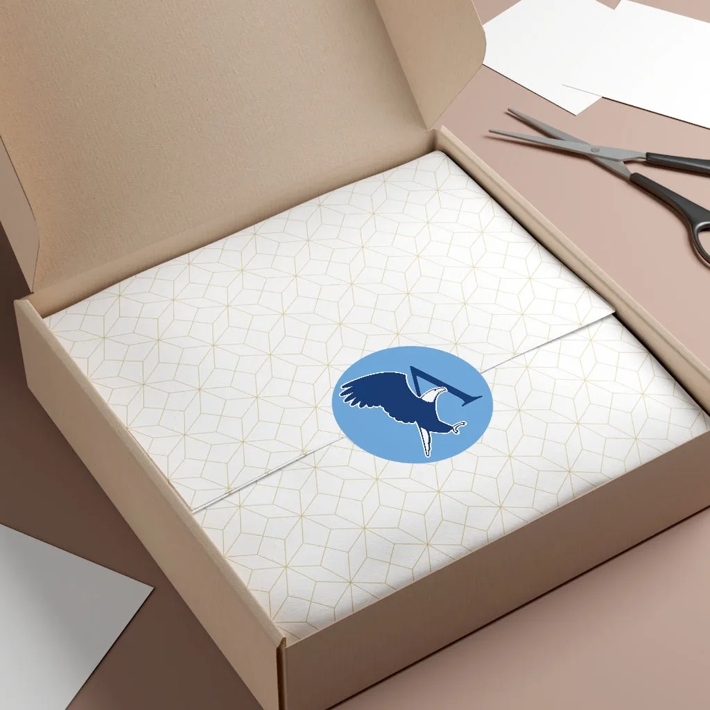 Vinyl Sticker with Eagle A Logo-Blue
