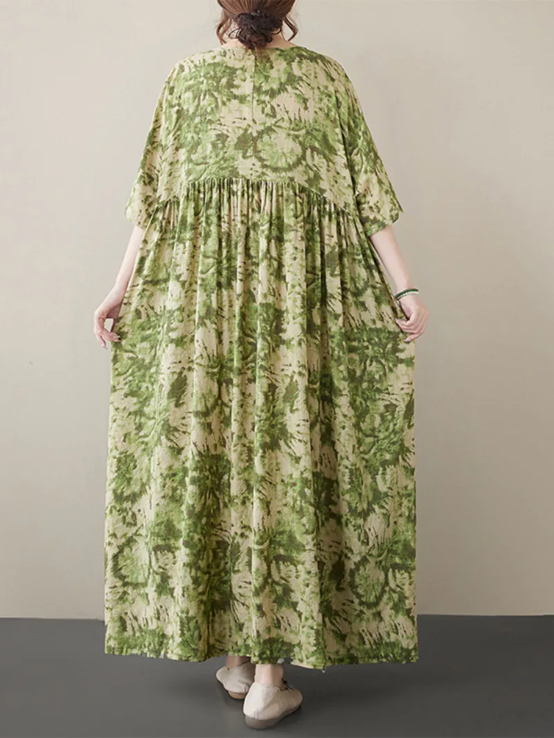 Women's Summer Garden Party Loose Smock Dress