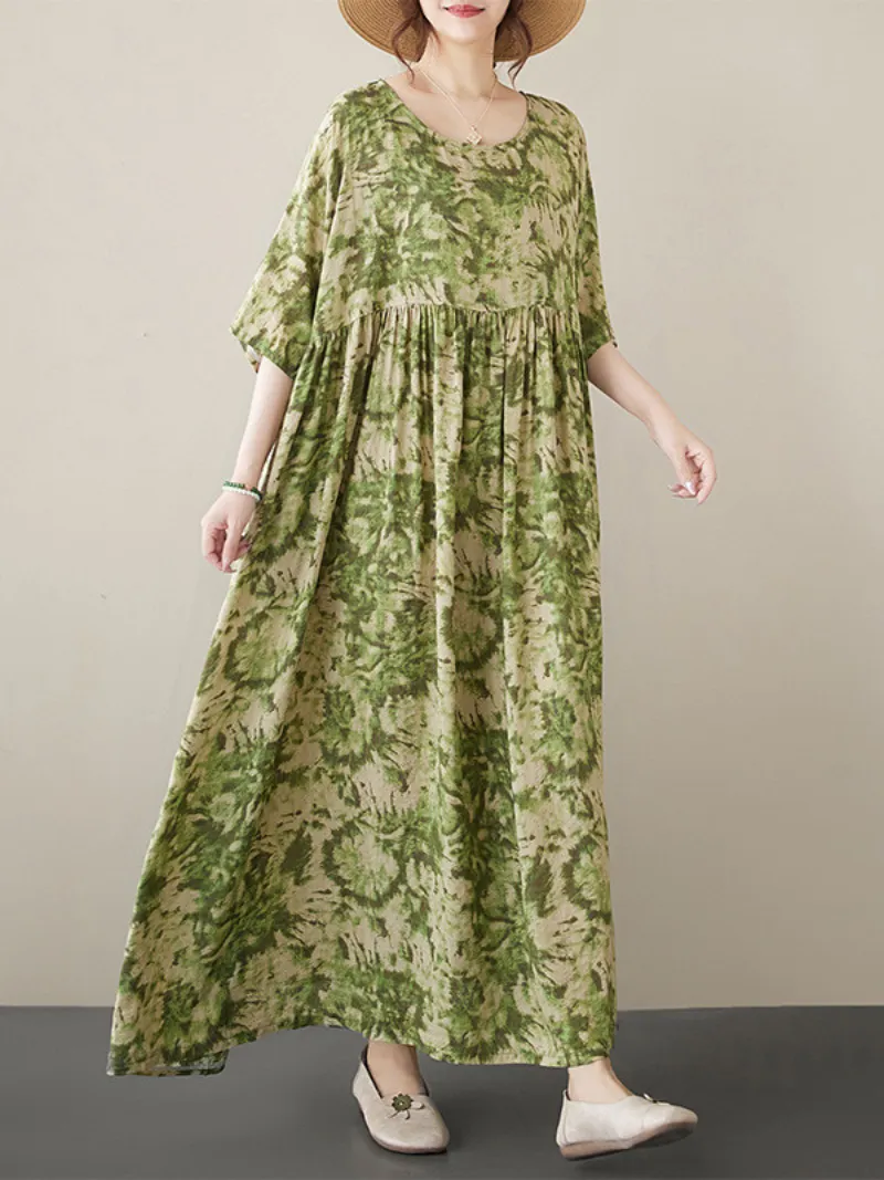 Women's Summer Garden Party Loose Smock Dress