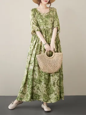 Women's Summer Garden Party Loose Smock Dress