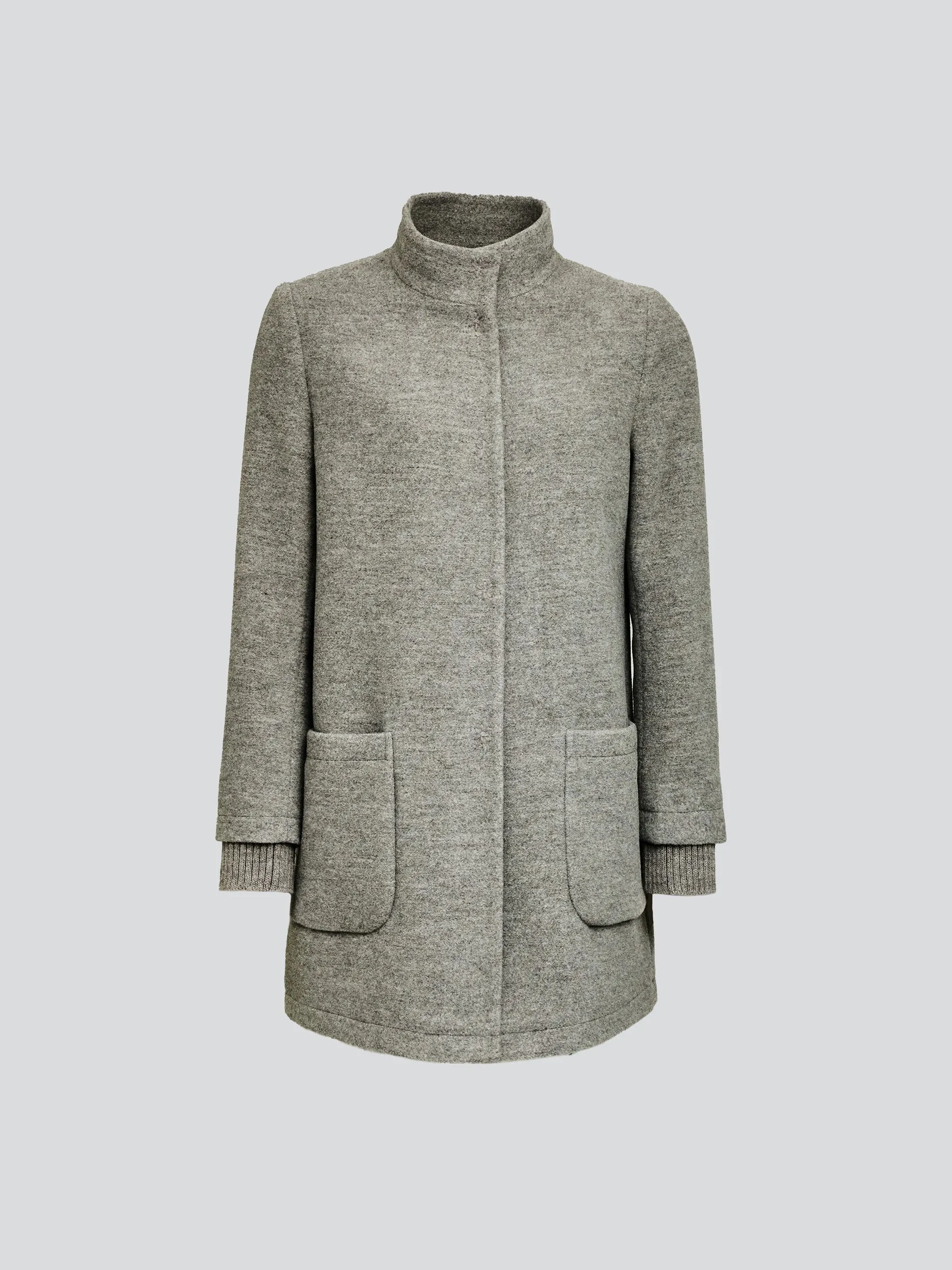 Ynes Coat Baby Alpaca & Wool Color Grey