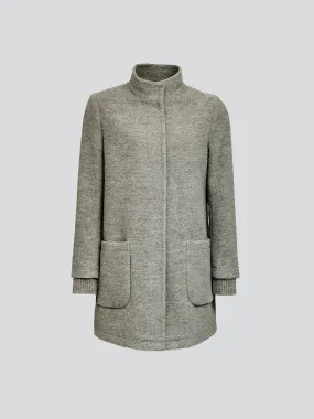 Ynes Coat Baby Alpaca & Wool Color Grey