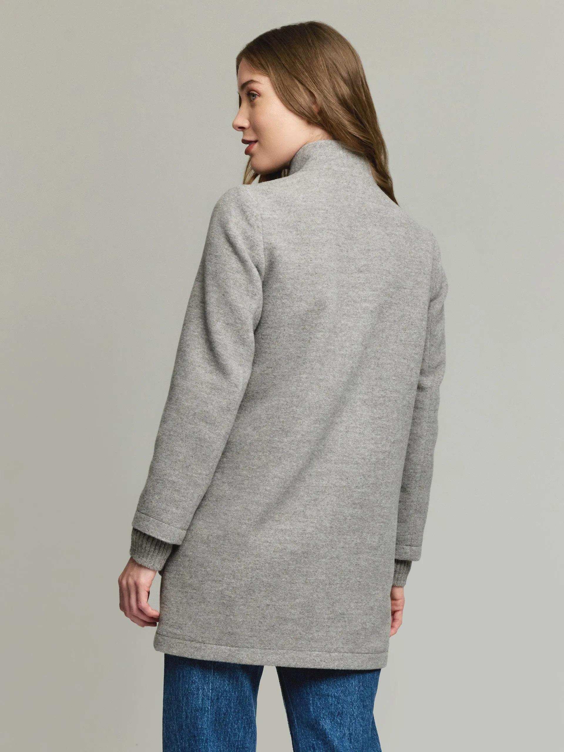 Ynes Coat Baby Alpaca & Wool Color Grey